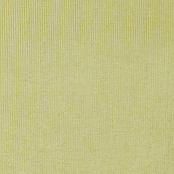 Lime Green Thin Striped Woven Velvet Upholstery Fabric By The Yard