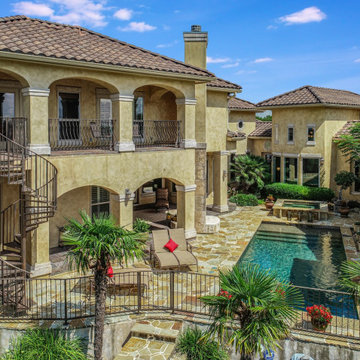 Tuscan Inspired Courtyard Pool