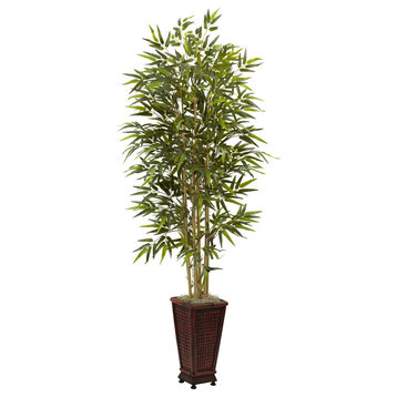 6" Bamboo Tree w/Decorative Planter
