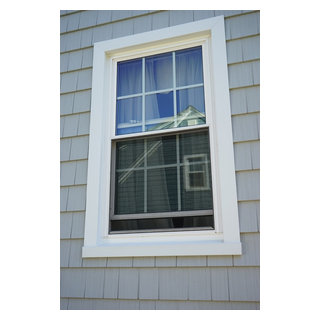 Kaycan Perfection Shake Siding Cape Cod Gray with Sunrise Windows - New ...