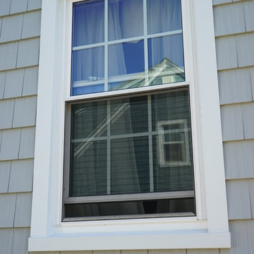 Kaycan Perfection Shake Siding Cape Cod Gray with Sunrise Windows