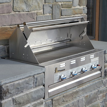 Built In Gas Grill at the New York Lake House