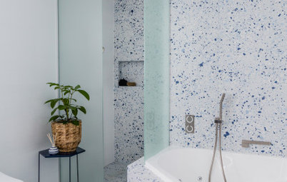 Before & After: A Delightfully Whimsical Ensuite in Blue & White