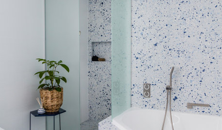 Before & After: A Delightfully Whimsical Ensuite in Blue & White