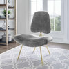 Denbury Sheepskin Fur Lounge Chair - Gray, Fur
