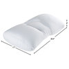 Microbead Pillow Moldable and Temp Regulating Supports Head, Neck, Shoulders