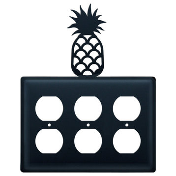 Triple Outlet Cover, Pineapple