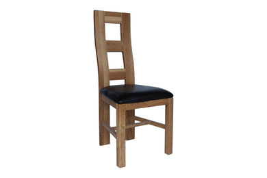 Newman Upholstered Seat Solid Oak Chair