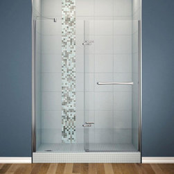 MAAX - MAAX Reveal 59 in. x 71-1/2 in. x 1/2 in. Semi-Framed Pivot Shower Door with 8 - Bath Products