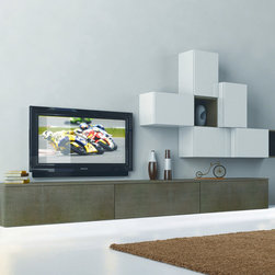 Modern Italian Wall Unit 3D 20 by Artigian Mobili - $2,675.00 - Entertainment Centers And Tv Stands