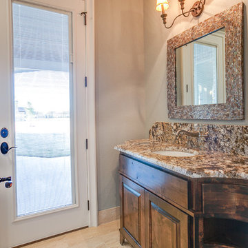 Traditional Brick & Stone with a Glamorous Interior