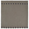 Black Star Shower Curtain 72x72