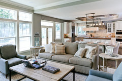 Grey Walls With A Beige Or Ivory Sofa