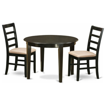 3 Pc Small Kitchen Table Set -Small Kitchen Table And 2 Dinette Chairs
