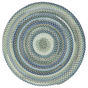 Capel Manchester Light Blue 0048_400 Braided Rugs 5'6" Round