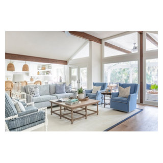 Coastal Bungalow - Beach Style - Living Room - Jacksonville - by Lola ...