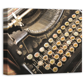 "Underwood Vintage Typewriter" Canvas Wall Art, 24"x20"