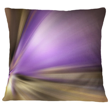 Bright Purple Shade Upward Abstract Throw Pillow, 18"x18"