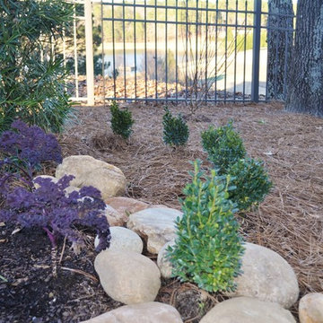 New Stone Plant & Flower Bed in Woodside Plantation, Aiken, SC