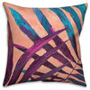 Painted Palms 18x18 Pillow, Purple