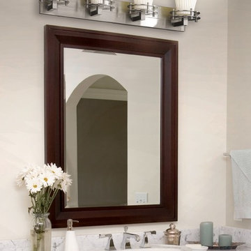 Limoges Circa 4-Light, Bath Bar With Round Flared Shade With Banana Leaf Shade