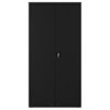 Hirsh Wardrobe Metal Storage Cabinet 18"D x 36"W x 72"H in Black
