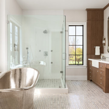 WALNUT & WHITE PRIMARY BATH