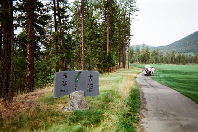 Basalt Sawn Slab on Boulder Golf Course Signage