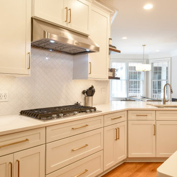 Transitional White Kitchen Remodel Williamsburg, VA