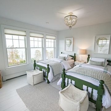 Bedrooms Remodel, White, Transitional Interior – Bay of Fundy, Nova Scotia