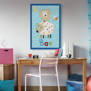 "Farm Friends II" Painting Print on Wrapped Canvas