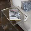 Acrylic "C" Slide End Table 18"x 13.5"x28" high 3/4" Thick