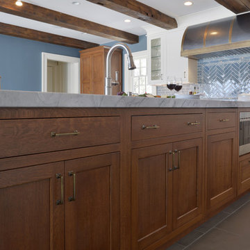 Expansive Transitional Kitchen Overlooking the Hudson