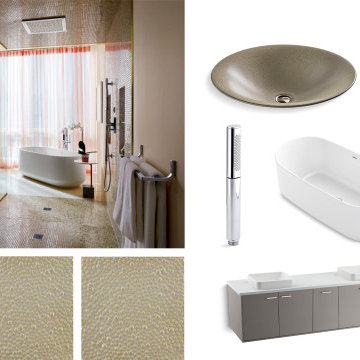 Misty Minimalism Bathroom