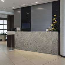 Hotel counter - Gold Brazil Granite