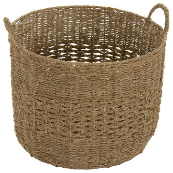 Woven Metal Basket, 17x23.25"