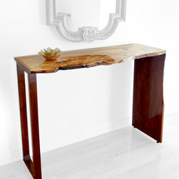 Ash Live Edge Console Table - Console Tables