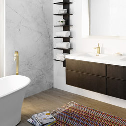 Frame Linea Collection in Oak Coffee Bean - Bathroom Vanities And Sink Consoles