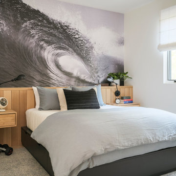 Malibu Scandinavian Modern Guest Bedroom