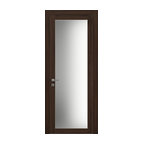 French Interior Door 30 x 80 Frosted Glass & Frames | Planum 2102 Chocolate Ash