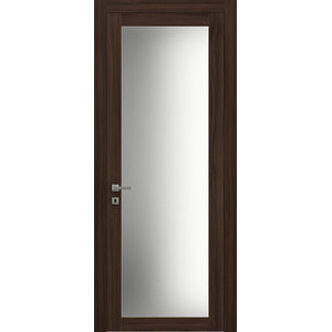 1 Lite French Vetro Wenge Contemporary Interior Doors By