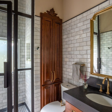 1920s Bath Meets New Aged Glamour: Custom Built In