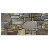 Faux Stone 3D Wall Panels, Grey Pewter Blonde, Set of 10, Covers 54 sq ft