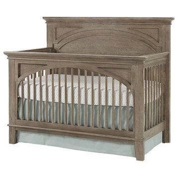 Westwood Design Leland Traditional Wood Convertible Crib in Sandwash Gray