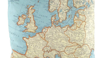 Europe Map Cushion