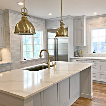 Millburn, NJ Kitchen with Custom Range Hood