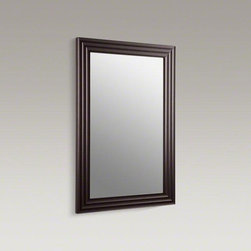 KOHLER Engineered Wenge Escale&reg; 26" W X 38" H Wood-frame Mirror - Bathroom Mirrors