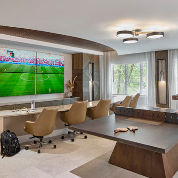 Co-working and Entertainment Area for Luxury Apartments