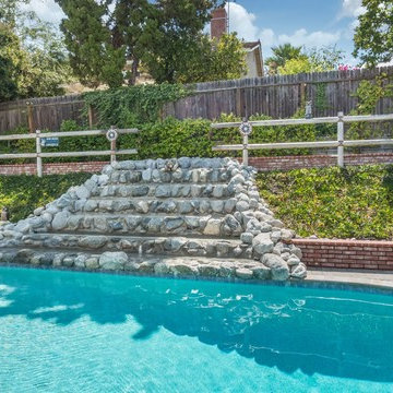 Laguna Hills Pool with Water Fall