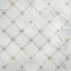 Castello Bianco Carrara/Silver Field Decorative - Wall And Floor Tile